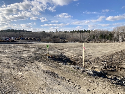 Site preparation for new solvent extraction building (CNW Group/Electra Battery Materials Corporation)