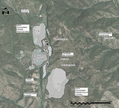 Figure 4: Overall Site Layout. Source: Ausenco, 2023. Source: Ausenco, 2023. (CNW Group/Freeman Gold Corp.)