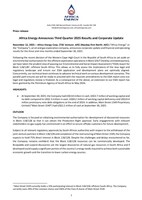 Africa Energy Announces Third Quarter 2025 Results and Corporate Update (CNW Group/Africa Energy Corp.)