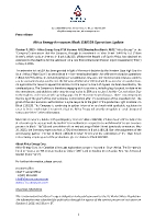 Africa Energy Announces Block 11B/12B Operations Update (CNW Group/Africa Energy Corp.)