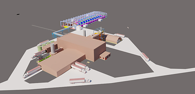 Image 2 – Rendering of Phase 1 of First Cobalt’s refinery in Canada at time of 
commissioning in Q4’2022 (CNW Group/First Cobalt Corp.)
