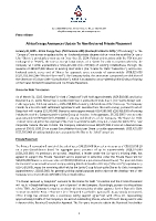 Africa Energy Announces Update To Non-Brokered Private Placement (CNW Group/Africa Energy Corp.)