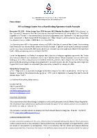 Africa Energy Enters Into a Non-Binding Agreement with Arostyle (CNW Group/Africa Energy Corp.)