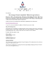 Africa Energy to Present at SpareBank 1 Markets Energy Conference (CNW Group/Africa Energy Corp.)