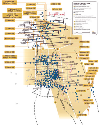 Figure 2. Location map for holes reported in today’s news release along 10 sections shown below in figures 3-11. In addition to the holes released along the NET sections, the remaining holes of the East Ridge Target CSAMT test holes are also reported in today’s release. (CNW Group/Nevada King Gold Corp.)