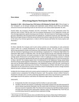 Africa Energy Reports Third Quarter 2021 Results (CNW Group/Africa Energy Corp.)