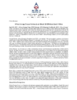Africa Energy Closes Farmouts on Block 2B Offshore South Africa (CNW Group/Africa Energy Corp.)