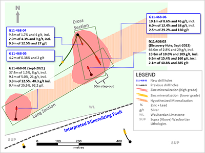 Exhibit 2. Detailed Plan Map of New Drilling at Ballywire Discovery, PG West Project, Ireland (CNW Group/Group Eleven Resources Corp.)