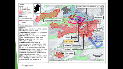 Exhibit 4. Location of Carrickittle Prospect at the Company’s 100%-owned PG West Project, Ireland (CNW Group/Group Eleven Resources Corp.)