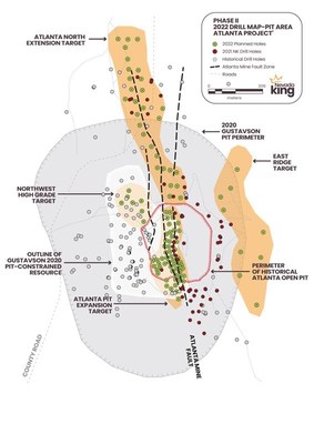 Figure 1. 2022 Nevada King Phase II Drill Program (CNW Group/Nevada King Gold Corp.)