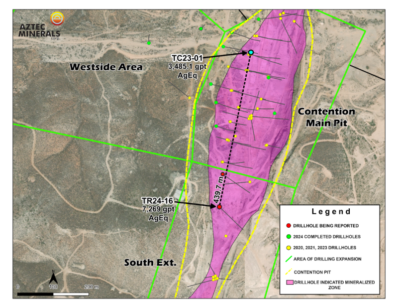 Figure 1: Detail Contention Pit and
South Extension