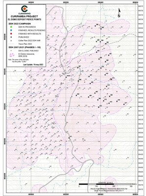 Figure 1: Collar location on the Pierce Points map (CNW Group/Adventus Mining Corporation)
