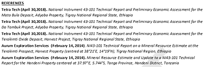 East Africa Metals – Updated Magambazi Mineral Resource Estimate (References) (CNW Group/East Africa Metals Inc.)