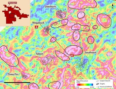 Figure 2 – Megabuck Area Plan Map (CNW Group/Vizsla Copper Corp.)