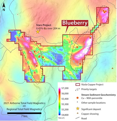 Airborne Magnetic Results (CNW Group/Vizsla Copper Corp.)
