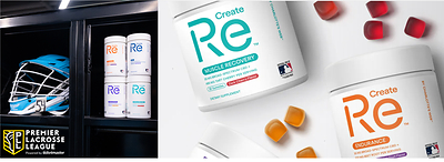 Charlotte’s Web ReCreate(TM) branded broad-spectrum CBD is certified NSF for Sport®,  and is the official CBD of Major League Baseball©, Angel City Football Club and the Premier Lacrosse League. ReCreate's four new lifestyle and botanical wellness gummies focus on the combination of organic broad-spectrum CBD and functional botanicals, seamlessly blending the forces of nature and science to meet the diverse needs of today's consumer. (CNW Group/Charlotte's Web Holdings, Inc.)