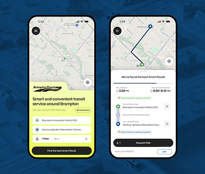 The Argo app, launching this summer in Brampton, lets riders easily request fully electric, on-demand transit rides using Smart Routing™ technology, seamlessly connecting to Brampton Transit and GO Transit networks. (CNW Group/ARGO CORPORATION)