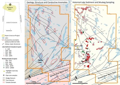 Figure 1: Aspen Uranium Project (CNW Group/Fortune Bay Corp.)