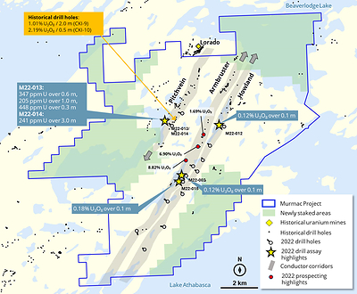 Figure 2: Expansion of the Murmac Project in relation to exploration results. (CNW Group/Fortune Bay Corp.)