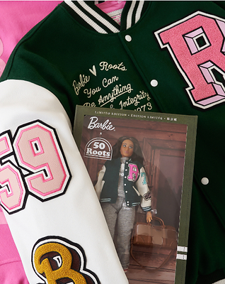 Roots Launches Iconic Collaboration with Barbie® To Honour 50th Anniversary (CNW Group/Roots)