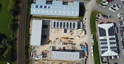 Concrete Pour Pictures (CNW Group/Black Swan Graphene Inc)