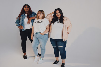 For its ‘Freedom To Be Me.’ campaign, Penningtons collaborated with (from left to right) Mélissa Bédard, Alicia McCarvell and Stephanie Valentine (also known as Glamzilla), a group of women who embrace the very essence of freedom by telling their stories honestly and unapologetically. (CNW Group/Penningtons)