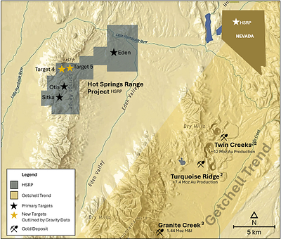 Fig 2. Regional Context: HSRP and Getchell Trend (CNW Group/Eminent Gold Corp.)