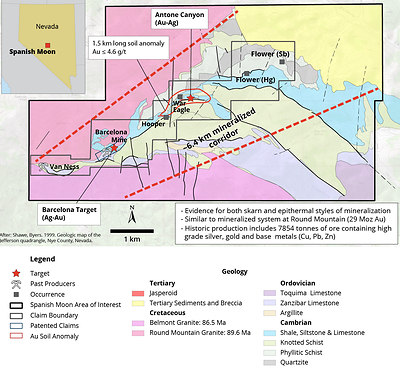 Figure 3.  Local Geology (CNW Group/Navy Resources Corp.)