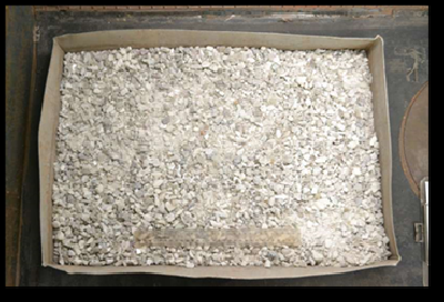 Figure 1 (A) – Sample Material at Nagrom, Australia, 24-036-02W, Nominal -12.7mm (A), 24-036-03W, -12.5/+6mm (B) (CNW Group/Power Metals Corp.)
