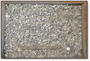 Figure 1 (B) – Sample Material at Nagrom, Australia, 24-036-02W, Nominal -12.7mm (A), 24-036-03W, -12.5/+6mm (B) (CNW Group/Power Metals Corp.)