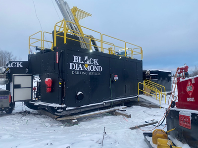 Figure 1 – Image of a Black Diamond drill rig, in operation, in northeastern Ontario, Canada (CNW Group/Power Metals Corp.)