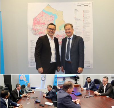 Figure 4 – Minister of Mines George Pirie meeting with Power Metals Chairman and Founder, Johnathan More and representatives from DRA Global (CNW Group/Power Metals Corp.)