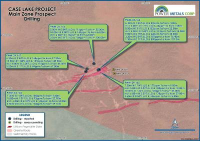Figure 4 – Case Lake Main Collar Location from 2024 Drilling (CNW Group/Power Metals Corp.)