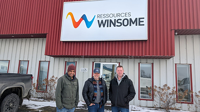 Figure 1 – Power Metals CEO, Haydn Daxter with Winsome VP Exploration Antoine Fourier, and Power Metals VP Exploration Amanuel Bein (R-L) (CNW Group/POWER METALS CORP)