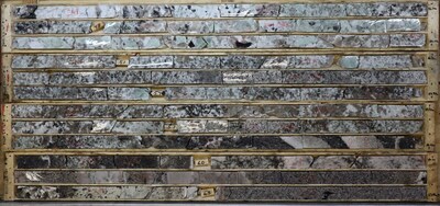 Figure 1 – Photo of drill core from the Main Zone at the Company’s Case Lake Property, Ontario, Canada (CNW Group/POWER METALS CORP)