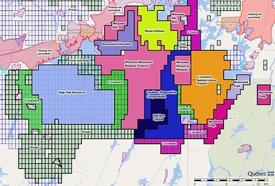 Figure 1: Mazérac Property (CNW Group/POWER METALS CORP)