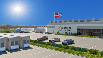 Artist's rendering of the initial building at the Roswell Information Park (CNW Group/Desert Mountain Energy Corp.)