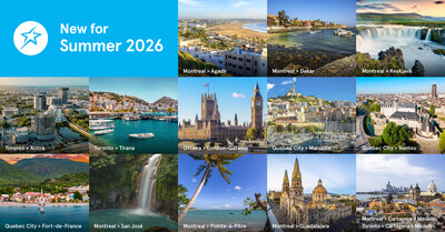 New for Summer 2026 (CNW Group/Transat A.T. Inc.)