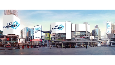 Air Transat is taking over Sankofa Square in Toronto (CNW Group/Transat A.T. Inc.)