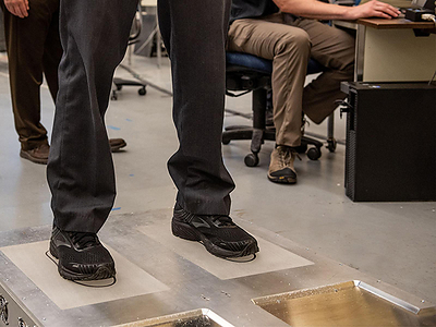 Millimeter-Wave Shoe Scanner image courtesy of PNNL (CNW Group/Liberty Defense Holdings Ltd.)