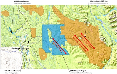 Figure 1 (CNW Group/Omineca Mining and Metals Ltd)