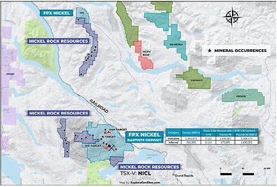 NICKEL ROCK COMPLETES INITIAL EXPLORATION PROGRAM ON THE HARD NICKEL CLAIM GROUP (PRNewsfoto/Nickel Rock Resources Inc.)