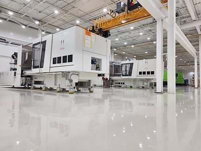 Installed component manufacturing equipment at NEXE's Windsor Facility (CNW Group/Nexe Innovations Inc.)