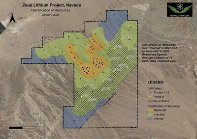 Figure 2 – Resource Classification Plan View; colours represent resource categories. (CNW Group/CDN Maverick Capital Corp)