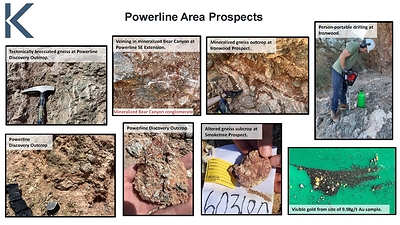 FIGURE 3: Powerline Target Area Photo Compilation (CNW Group/Kore Mining)