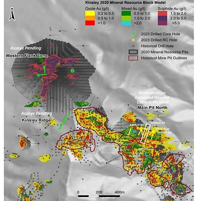Figure 1. Kinsley Mountain 2023 RC and Diamond Drilling Completed (CNW Group/Nevada Sunrise Metals Corporation)