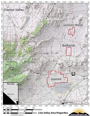 Lida Valley Area Properties (CNW Group/Nevada Sunrise Metals Corporation)