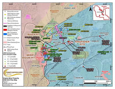 COCO NR2022-10 Figure 1 (CNW Group/Coast Copper Corp.)