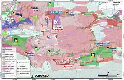 Figure 1: The Vieux Comptoir property, James Bay, Quebec. (CNW Group/Superior Mining International Corporation)