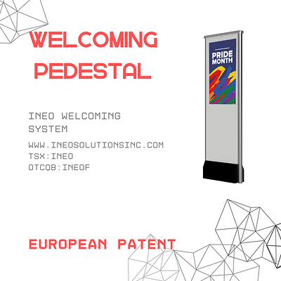 INEO Granted Patent Protecting the INEO Welcoming System’s Technology in Europe. INEO’s core technology is now protected by patents in multiple jurisdictions giving it an additional layer of security and protection as the company proceeds with its rapid expansion across the globe. (CNW Group/INEO Tech Corp.)